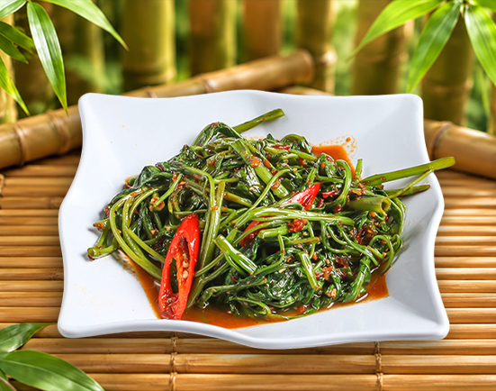 Stir-fried kangkong sambal at Master Leong's Kitchen